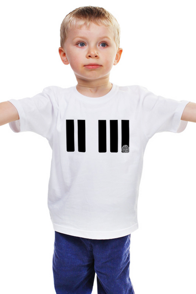 Заказать детскую футболку в Москве. Детская футболка классическая унисекс Клавиши от ISliM - готовые дизайны и нанесение принтов.