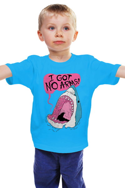 Заказать детскую футболку в Москве. Детская футболка классическая унисекс I got no arms!  от Savara - готовые дизайны и нанесение принтов.