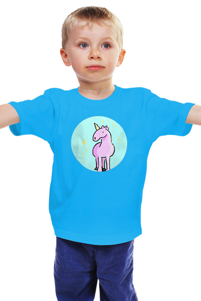 Заказать детскую футболку в Москве. Детская футболка классическая унисекс Единорог от kariluck - готовые дизайны и нанесение принтов.