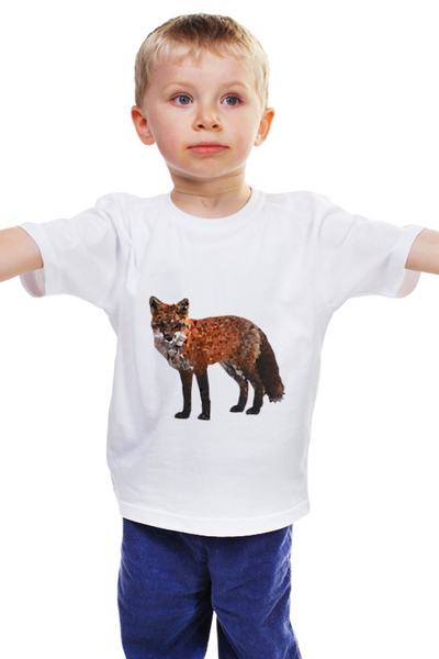 Заказать детскую футболку в Москве. Детская футболка классическая унисекс Лисичка от THE_NISE  - готовые дизайны и нанесение принтов.