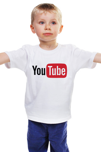 Заказать детскую футболку в Москве. Детская футболка классическая унисекс YouTube от Jimmy Flash - готовые дизайны и нанесение принтов.