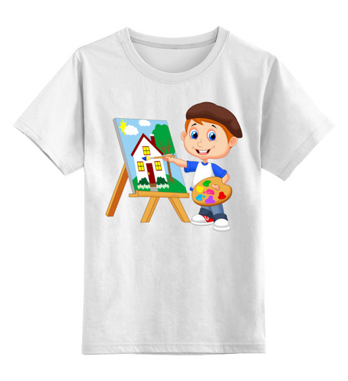 Заказать детскую футболку в Москве. Детская футболка классическая унисекс Художник от MikliBoom  - готовые дизайны и нанесение принтов.