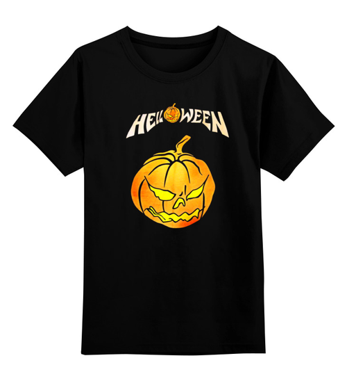 Заказать детскую футболку в Москве. Детская футболка классическая унисекс Helloween ( rock band ) от Leichenwagen - готовые дизайны и нанесение принтов.