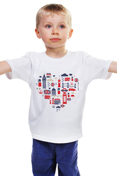 Заказать детскую футболку в Москве. Детская футболка классическая унисекс Англия 2 от сергей дудников - готовые дизайны и нанесение принтов.