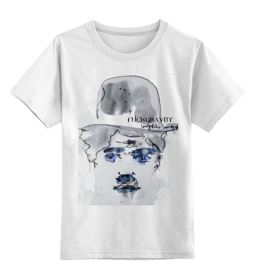 Заказать детскую футболку в Москве. Детская футболка классическая унисекс Charlie Chaplin от Lev Kiirin - готовые дизайны и нанесение принтов.