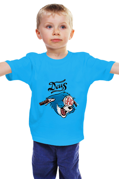 Заказать детскую футболку в Москве. Детская футболка классическая унисекс Deus Ex Customs от madwheelz - готовые дизайны и нанесение принтов.