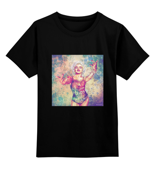 Заказать детскую футболку в Москве. Детская футболка классическая унисекс Marilyn Monroe от Vladec11 - готовые дизайны и нанесение принтов.