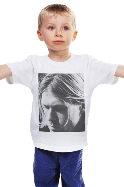 Заказать детскую футболку в Москве. Детская футболка классическая унисекс cobain от homas - готовые дизайны и нанесение принтов.