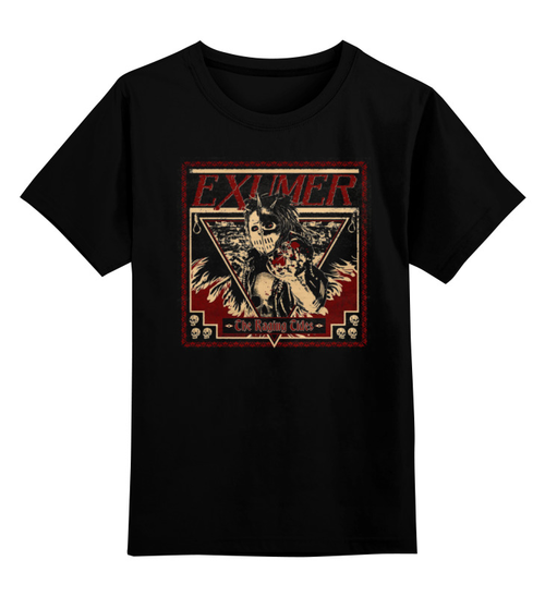 Заказать детскую футболку в Москве. Детская футболка классическая унисекс Exumer (thrash metal band) от Leichenwagen - готовые дизайны и нанесение принтов.