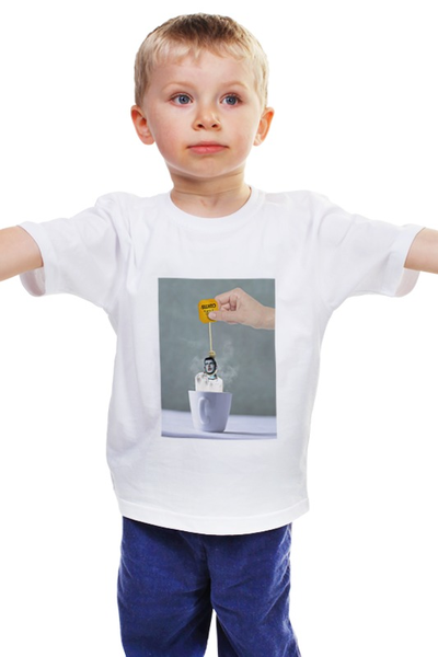 Заказать детскую футболку в Москве. Детская футболка классическая унисекс Joy Division meme от Екатерина Бескова - готовые дизайны и нанесение принтов.