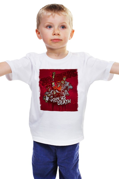 Заказать детскую футболку в Москве. Детская футболка классическая унисекс Зомби Советского Союза от Leichenwagen - готовые дизайны и нанесение принтов.