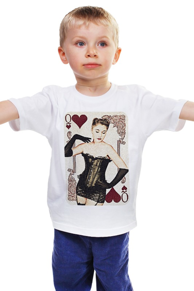 Заказать детскую футболку в Москве. Детская футболка классическая унисекс Pin up girl от Иван - готовые дизайны и нанесение принтов.
