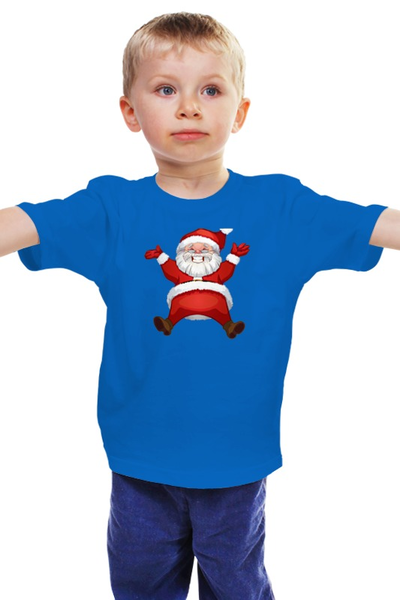 Заказать детскую футболку в Москве. Детская футболка классическая унисекс Санта Клаус от Jimmy Flash - готовые дизайны и нанесение принтов.