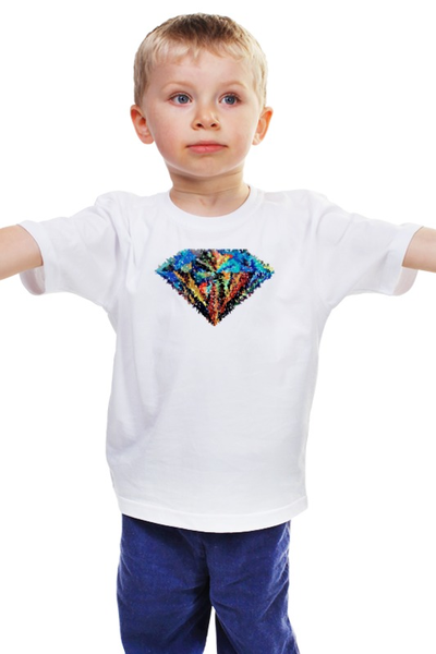 Заказать детскую футболку в Москве. Детская футболка классическая унисекс Радость от Nalivaev - готовые дизайны и нанесение принтов.