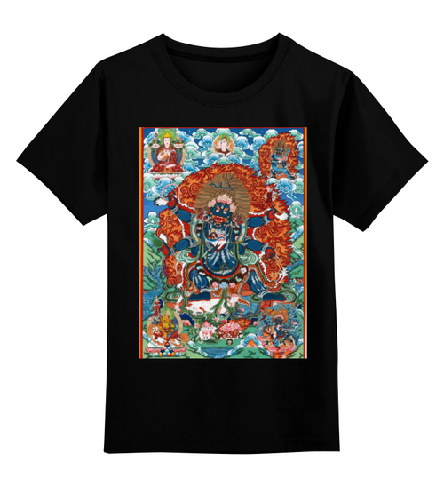 Заказать детскую футболку в Москве. Детская футболка классическая унисекс Тибетская Vajrabhairava от shenyan - готовые дизайны и нанесение принтов.