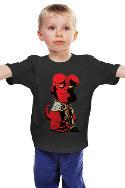 Заказать детскую футболку в Москве. Детская футболка классическая унисекс Hellboy / Хеллбой от crash - готовые дизайны и нанесение принтов.