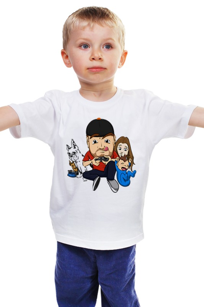 Заказать детскую футболку в Москве. Детская футболка классическая унисекс Жизнь геймера от printik - готовые дизайны и нанесение принтов.