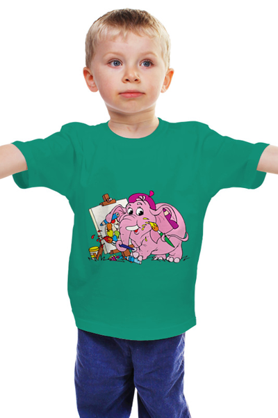 Заказать детскую футболку в Москве. Детская футболка классическая унисекс Слоник от Ирина - готовые дизайны и нанесение принтов.