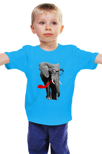 Заказать детскую футболку в Москве. Детская футболка классическая унисекс  Классный Слон от pangeaaffair - готовые дизайны и нанесение принтов.
