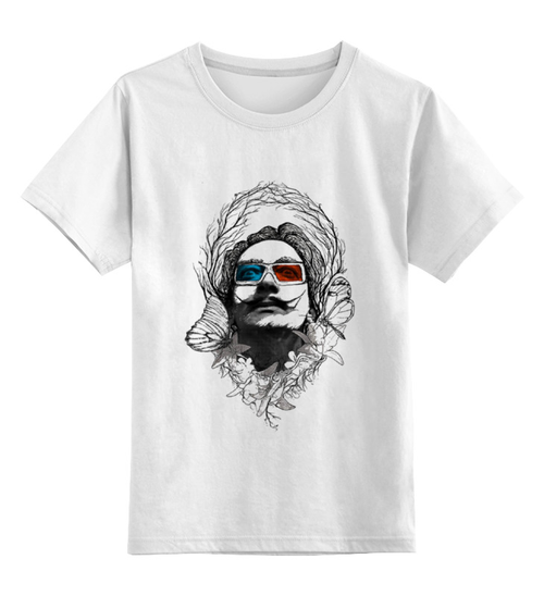 Заказать детскую футболку в Москве. Детская футболка классическая унисекс Salvador Dali от YellowCloverShop - готовые дизайны и нанесение принтов.