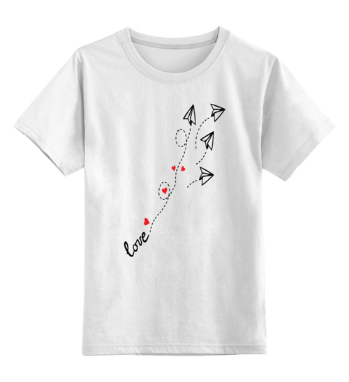 Заказать детскую футболку в Москве. Детская футболка классическая унисекс Любовь от printik - готовые дизайны и нанесение принтов.
