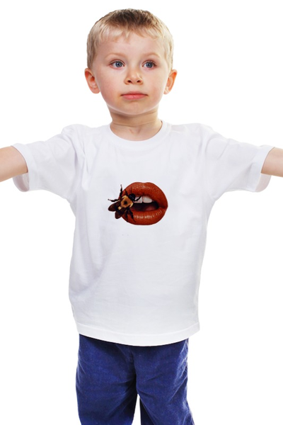 Заказать детскую футболку в Москве. Детская футболка классическая унисекс Beyond beauty  от Human Design - готовые дизайны и нанесение принтов.