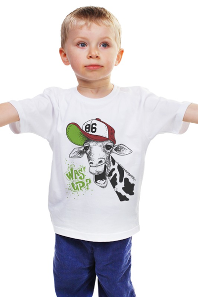 Заказать детскую футболку в Москве. Детская футболка классическая унисекс Wa up? от fairpoker@mail.ru - готовые дизайны и нанесение принтов.