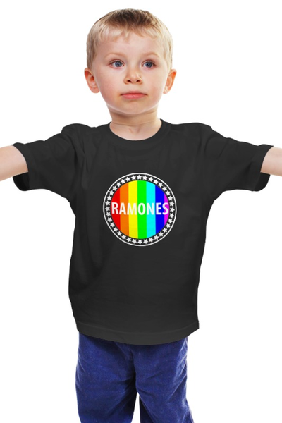 Заказать детскую футболку в Москве. Детская футболка классическая унисекс Ramones от kolok - готовые дизайны и нанесение принтов.