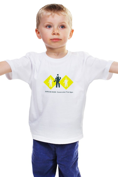 Заказать детскую футболку в Москве. Детская футболка классическая унисекс Depeche Mode от Black Pimpf - готовые дизайны и нанесение принтов.