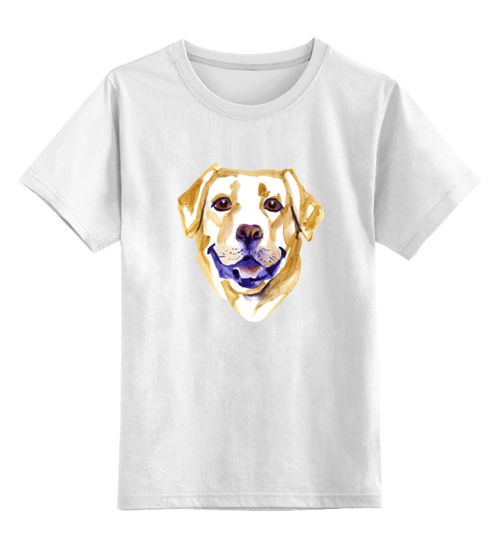 Заказать детскую футболку в Москве. Детская футболка классическая унисекс  Собака от THE_NISE  - готовые дизайны и нанесение принтов.
