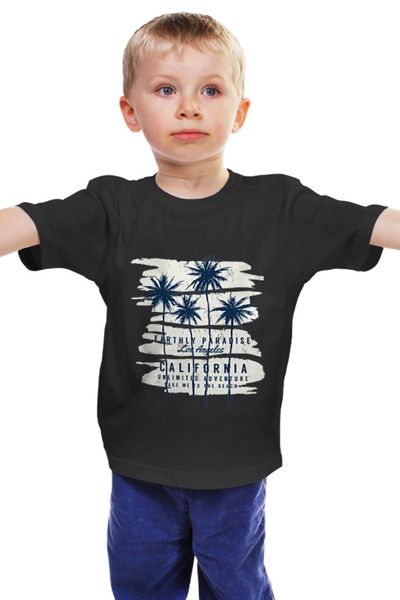 Заказать детскую футболку в Москве. Детская футболка классическая унисекс California от The Pretender - готовые дизайны и нанесение принтов.