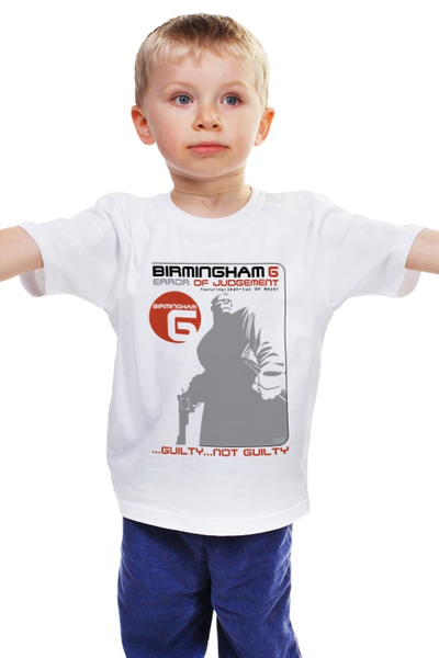 Заказать детскую футболку в Москве. Детская футболка классическая унисекс Birmingham 6 от OEX design - готовые дизайны и нанесение принтов.