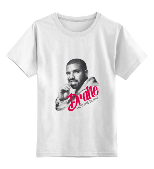 Заказать детскую футболку в Москве. Детская футболка классическая унисекс Drake от kreed - готовые дизайны и нанесение принтов.
