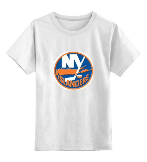 Заказать детскую футболку в Москве. Детская футболка классическая унисекс New York Islanders от BURNSHIRTS - готовые дизайны и нанесение принтов.