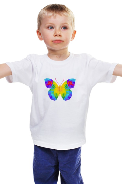 Заказать детскую футболку в Москве. Детская футболка классическая унисекс Бабочка от trend - готовые дизайны и нанесение принтов.