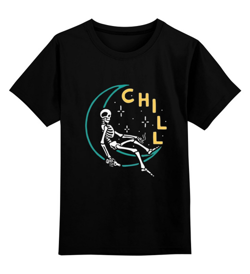 Заказать детскую футболку в Москве. Детская футболка классическая унисекс Chill от MariYang  - готовые дизайны и нанесение принтов.