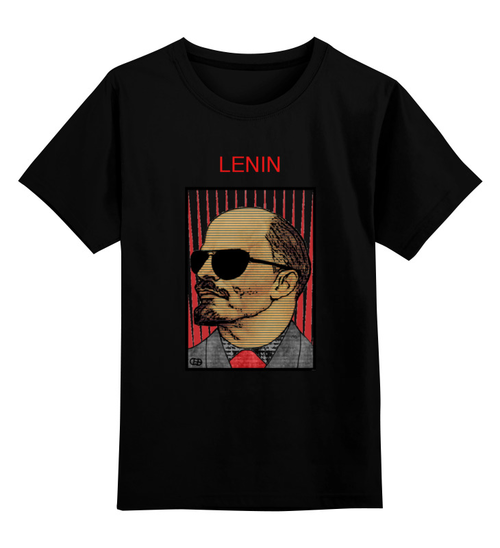 Заказать детскую футболку в Москве. Детская футболка классическая унисекс Ленин от Fedor - готовые дизайны и нанесение принтов.