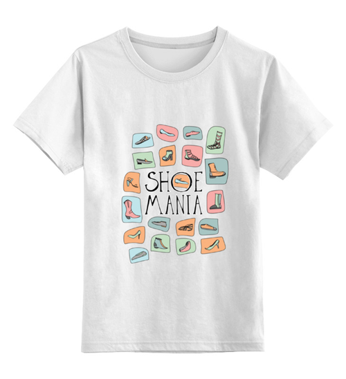 Заказать детскую футболку в Москве. Детская футболка классическая унисекс Обувная Мания от PolinaPo - готовые дизайны и нанесение принтов.