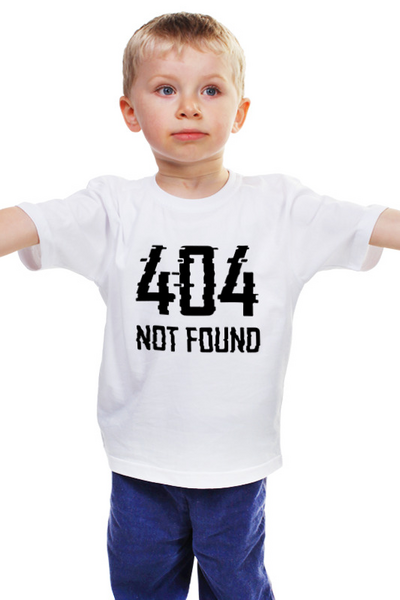 Заказать детскую футболку в Москве. Детская футболка классическая унисекс Не найдено от MariYang  - готовые дизайны и нанесение принтов.