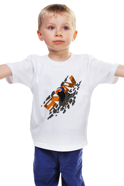 Заказать детскую футболку в Москве. Детская футболка классическая унисекс SNOWboarder от alexsej - готовые дизайны и нанесение принтов.