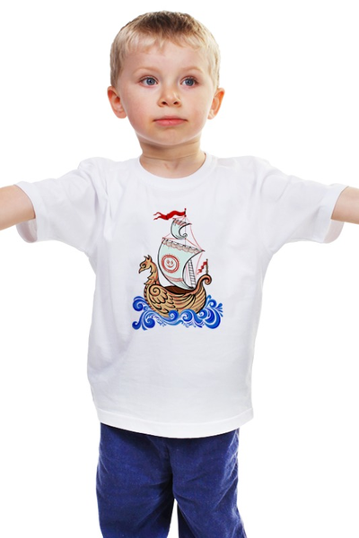 Заказать детскую футболку в Москве. Детская футболка классическая унисекс Ладья от Галада - готовые дизайны и нанесение принтов.