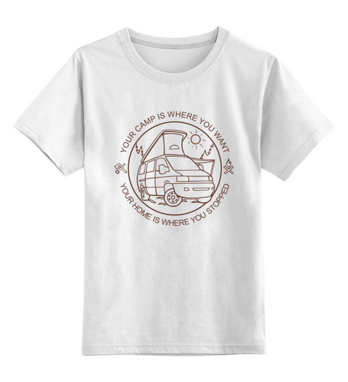Заказать детскую футболку в Москве. Детская футболка классическая унисекс VanLifer от Владимир Федин - готовые дизайны и нанесение принтов.