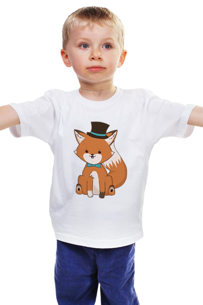 Заказать детскую футболку в Москве. Детская футболка классическая унисекс Лисичка от originals - готовые дизайны и нанесение принтов.