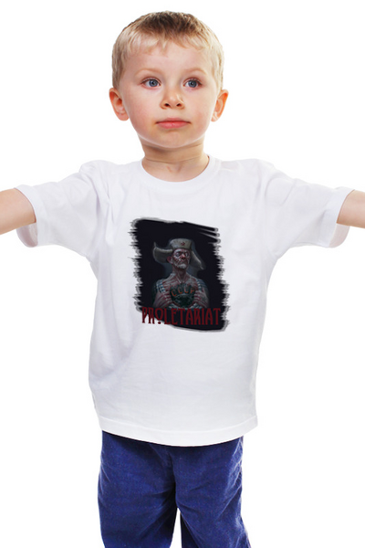 Заказать детскую футболку в Москве. Детская футболка классическая унисекс Пролетариат от Leichenwagen - готовые дизайны и нанесение принтов.