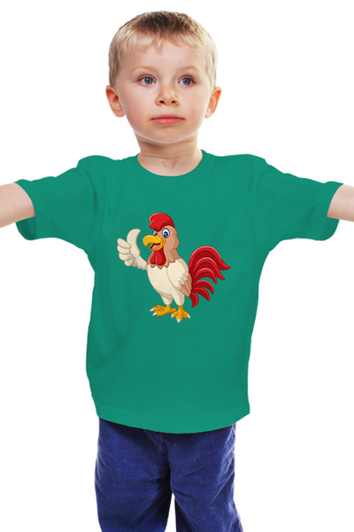 Заказать детскую футболку в Москве. Детская футболка классическая унисекс Петушок от nadegda - готовые дизайны и нанесение принтов.