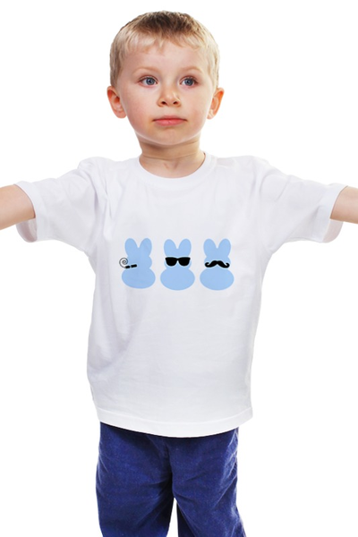 Заказать детскую футболку в Москве. Детская футболка классическая унисекс Кролики от Ксения Золотухина - готовые дизайны и нанесение принтов.