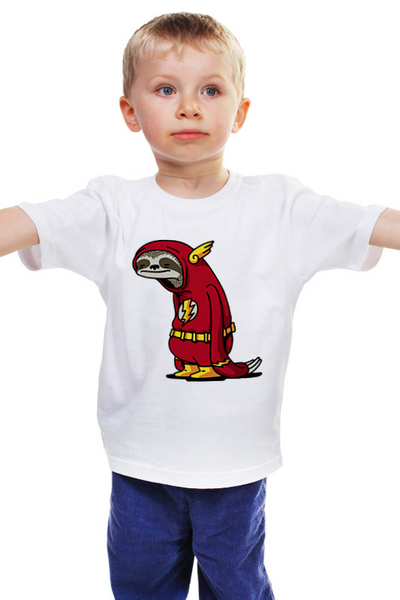 Заказать детскую футболку в Москве. Детская футболка классическая унисекс Мой Супергерой от MariYang  - готовые дизайны и нанесение принтов.