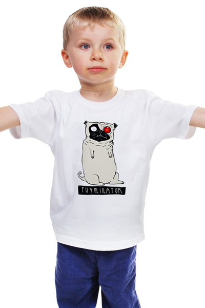 Заказать детскую футболку в Москве. Детская футболка классическая унисекс Пугминатор от printik - готовые дизайны и нанесение принтов.