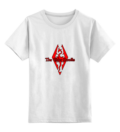 Заказать детскую футболку в Москве. Детская футболка классическая унисекс The Elder Scrolls от THE_NISE  - готовые дизайны и нанесение принтов.