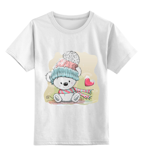 Заказать детскую футболку в Москве. Детская футболка классическая унисекс Медвежонок от Виктор Гришин - готовые дизайны и нанесение принтов.
